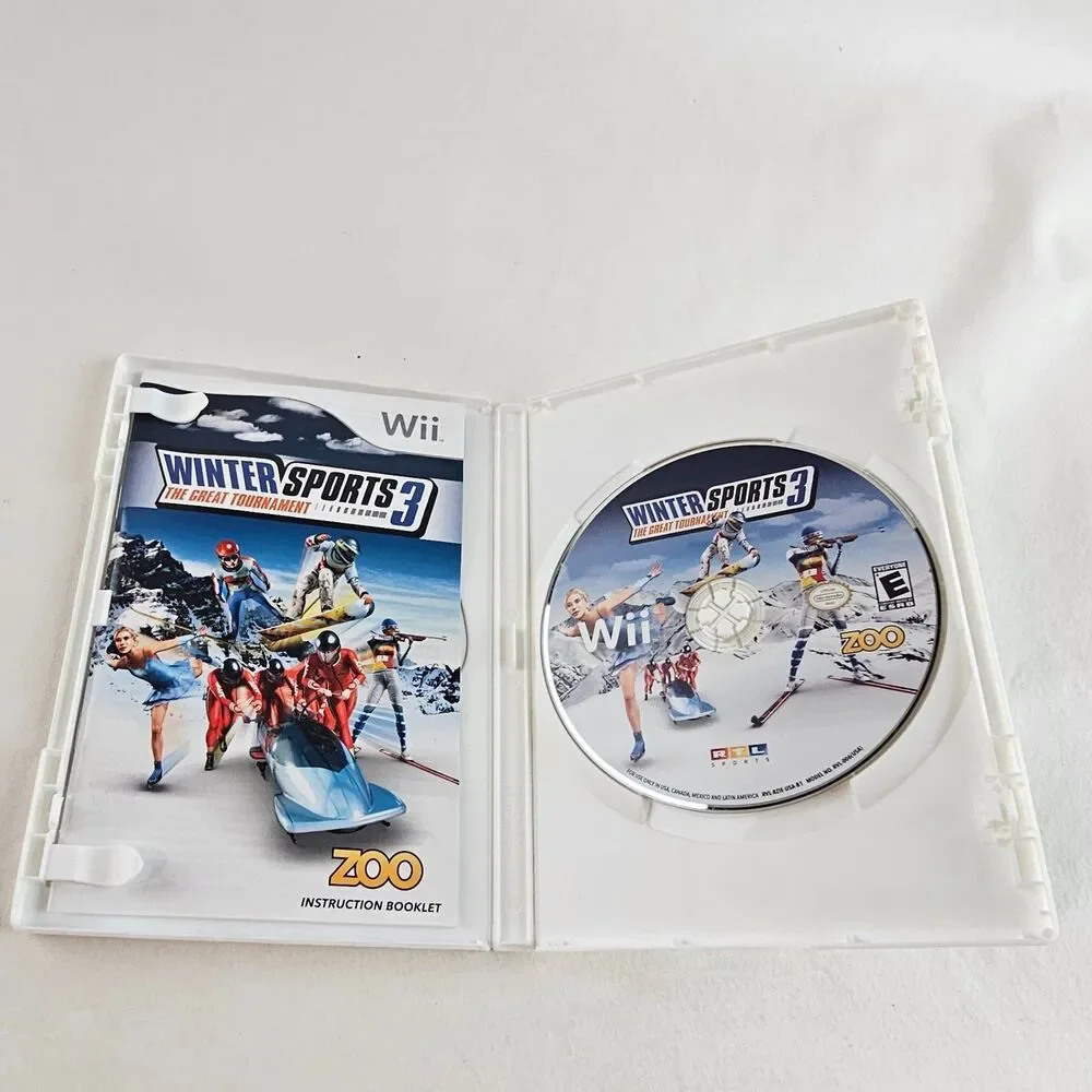 Winter Sports 3 The Great Tournament Nintendo Wii CIB Game Disc Manual